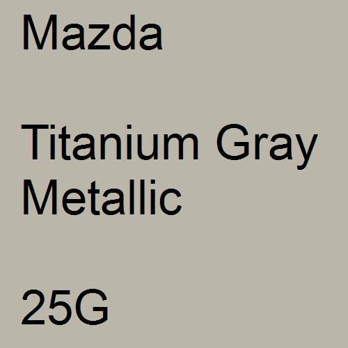 Mazda, Titanium Gray Metallic, 25G.